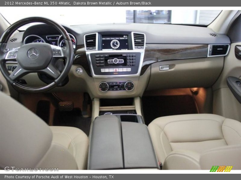 Dakota Brown Metallic / Auburn Brown/Black 2012 Mercedes-Benz ML 350 4Matic