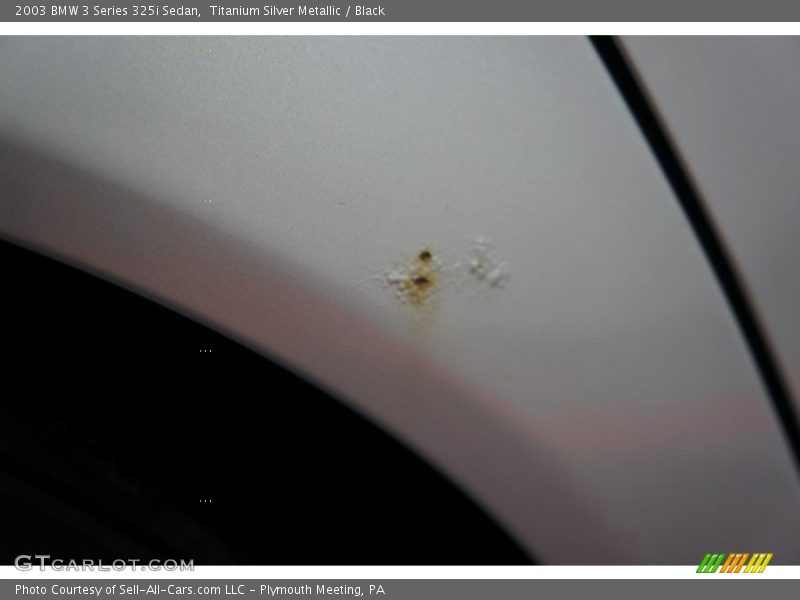 Titanium Silver Metallic / Black 2003 BMW 3 Series 325i Sedan