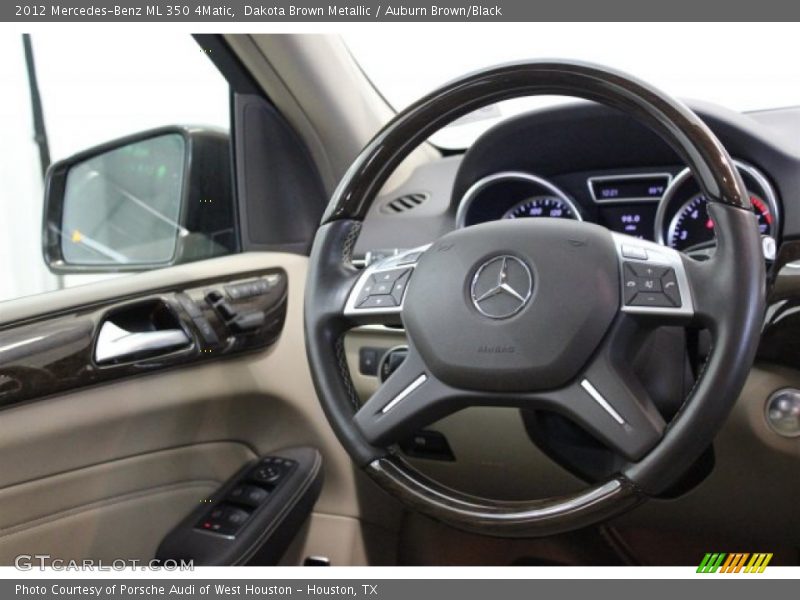 Dakota Brown Metallic / Auburn Brown/Black 2012 Mercedes-Benz ML 350 4Matic