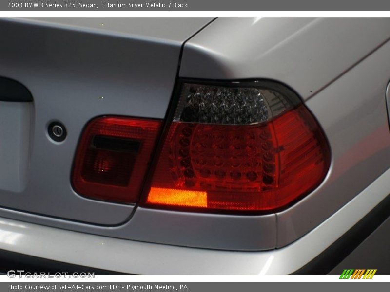 Titanium Silver Metallic / Black 2003 BMW 3 Series 325i Sedan