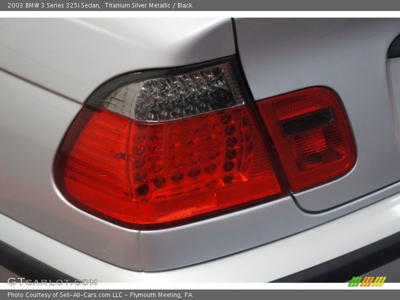Titanium Silver Metallic / Black 2003 BMW 3 Series 325i Sedan