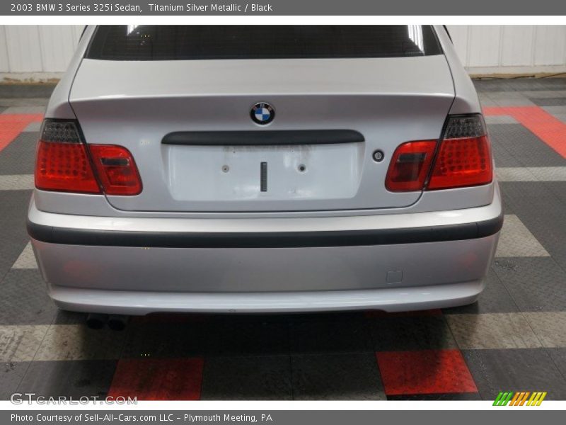Titanium Silver Metallic / Black 2003 BMW 3 Series 325i Sedan