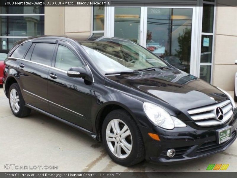 Black / Macadamia 2008 Mercedes-Benz R 320 CDI 4Matic