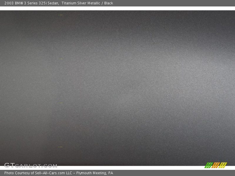 Titanium Silver Metallic / Black 2003 BMW 3 Series 325i Sedan