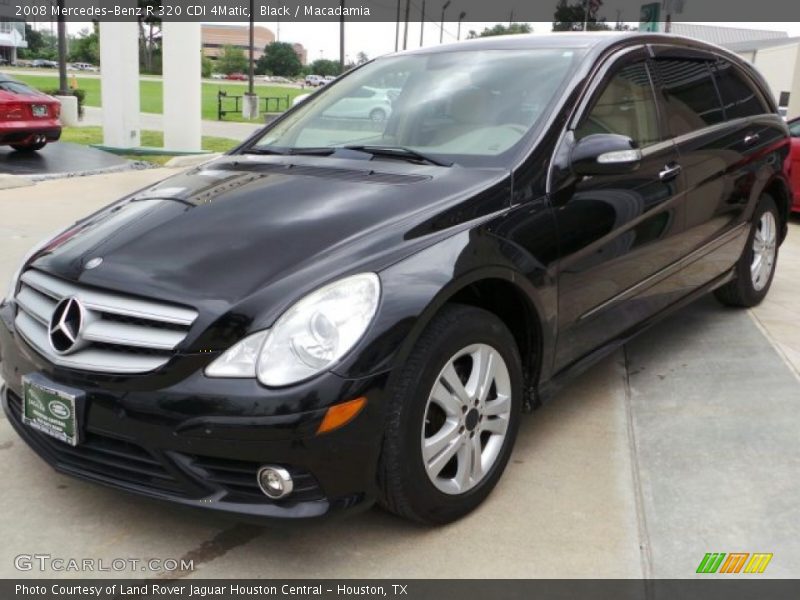 Black / Macadamia 2008 Mercedes-Benz R 320 CDI 4Matic