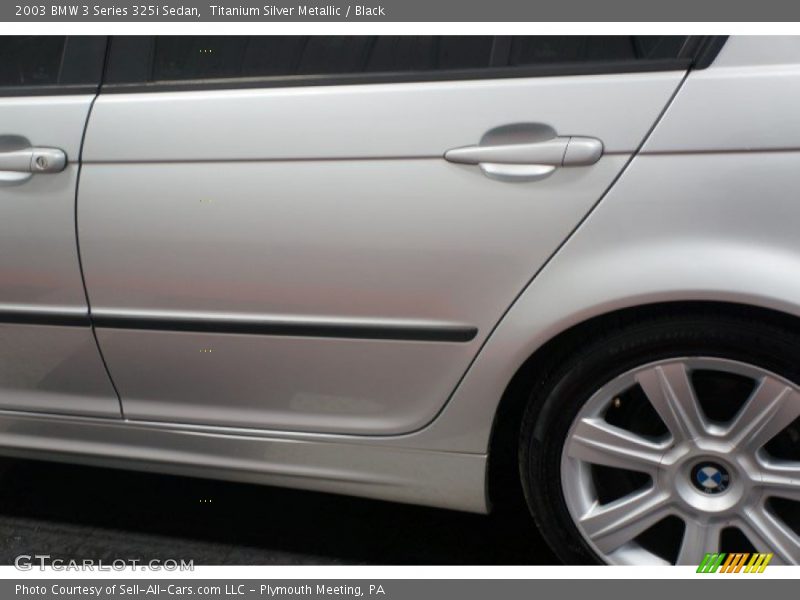 Titanium Silver Metallic / Black 2003 BMW 3 Series 325i Sedan