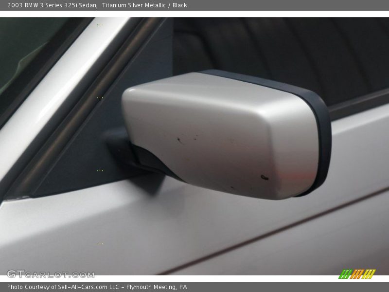 Titanium Silver Metallic / Black 2003 BMW 3 Series 325i Sedan