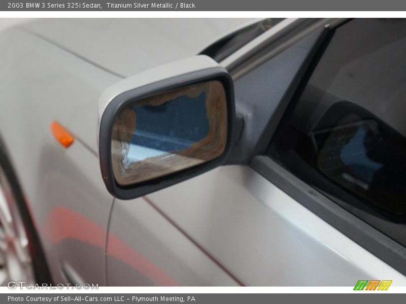 Titanium Silver Metallic / Black 2003 BMW 3 Series 325i Sedan