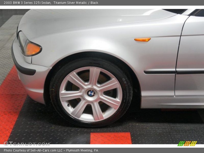 Titanium Silver Metallic / Black 2003 BMW 3 Series 325i Sedan