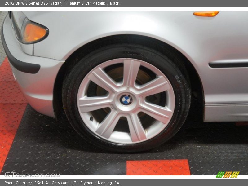 Titanium Silver Metallic / Black 2003 BMW 3 Series 325i Sedan