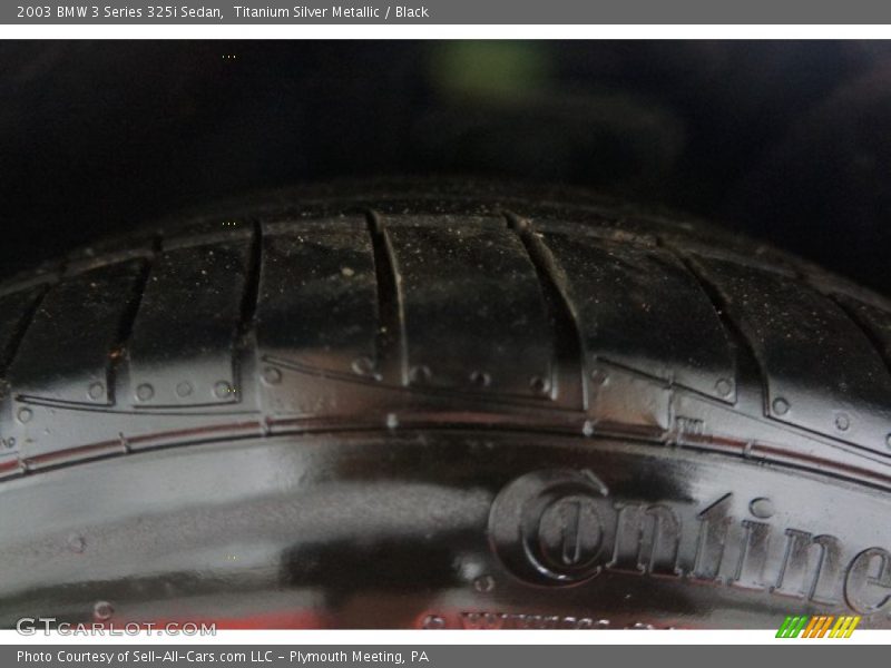 Titanium Silver Metallic / Black 2003 BMW 3 Series 325i Sedan
