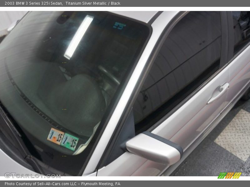 Titanium Silver Metallic / Black 2003 BMW 3 Series 325i Sedan