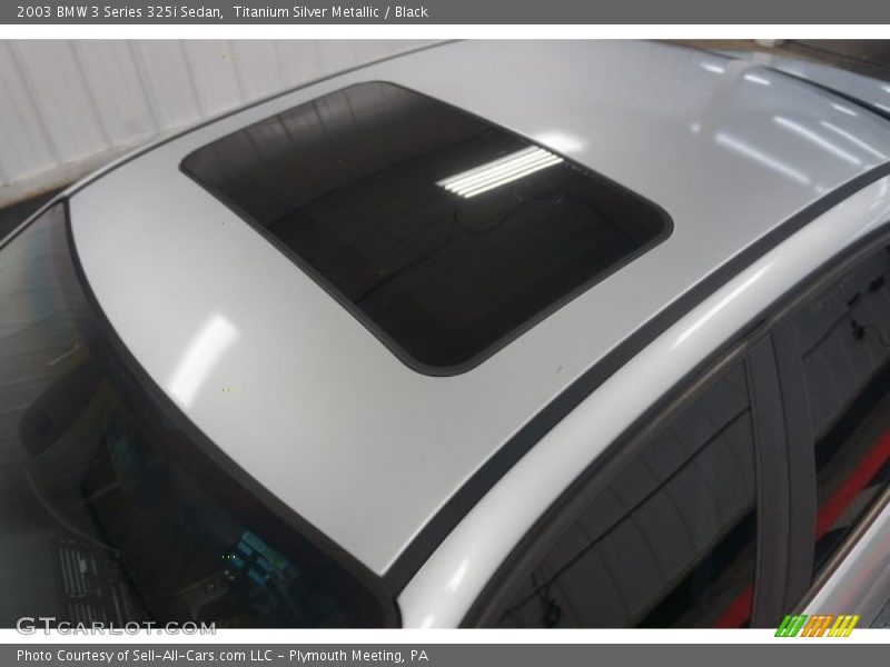 Titanium Silver Metallic / Black 2003 BMW 3 Series 325i Sedan