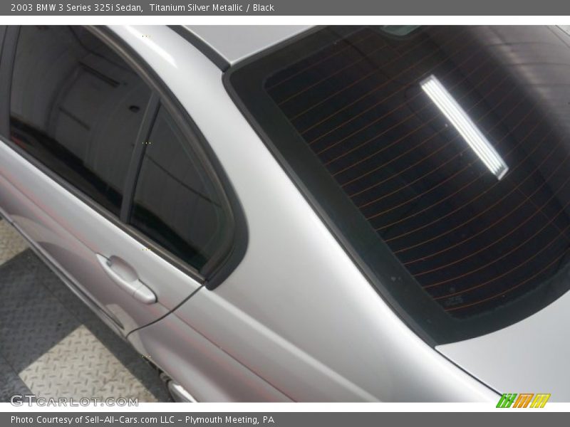 Titanium Silver Metallic / Black 2003 BMW 3 Series 325i Sedan
