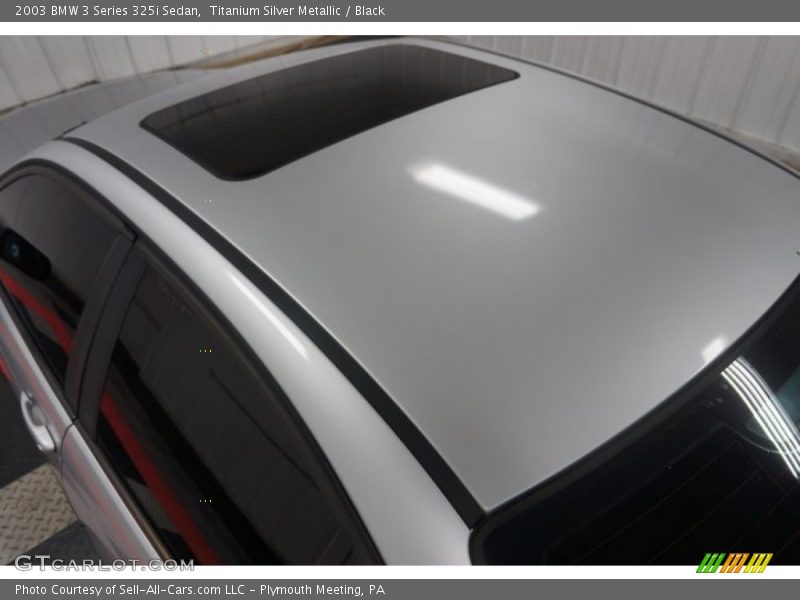 Titanium Silver Metallic / Black 2003 BMW 3 Series 325i Sedan