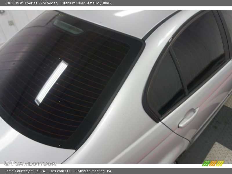 Titanium Silver Metallic / Black 2003 BMW 3 Series 325i Sedan