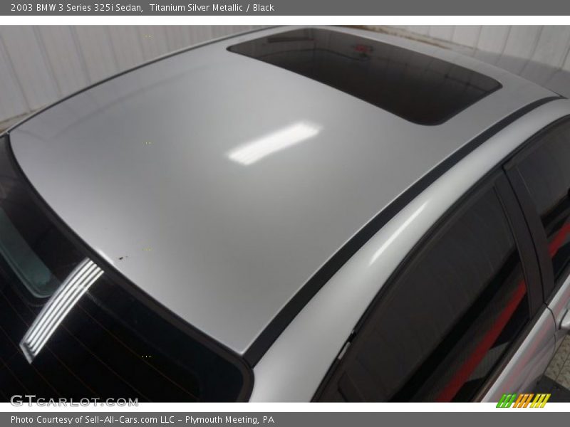 Titanium Silver Metallic / Black 2003 BMW 3 Series 325i Sedan