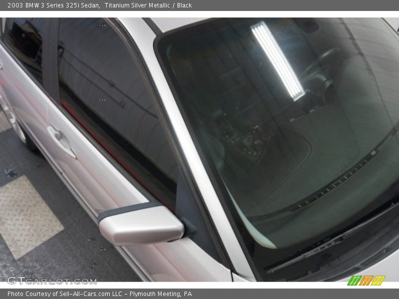 Titanium Silver Metallic / Black 2003 BMW 3 Series 325i Sedan