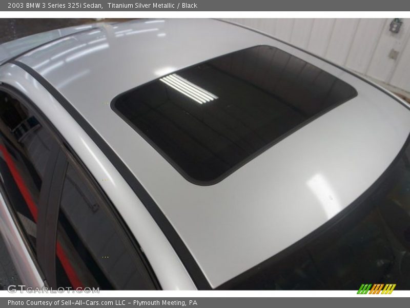 Titanium Silver Metallic / Black 2003 BMW 3 Series 325i Sedan