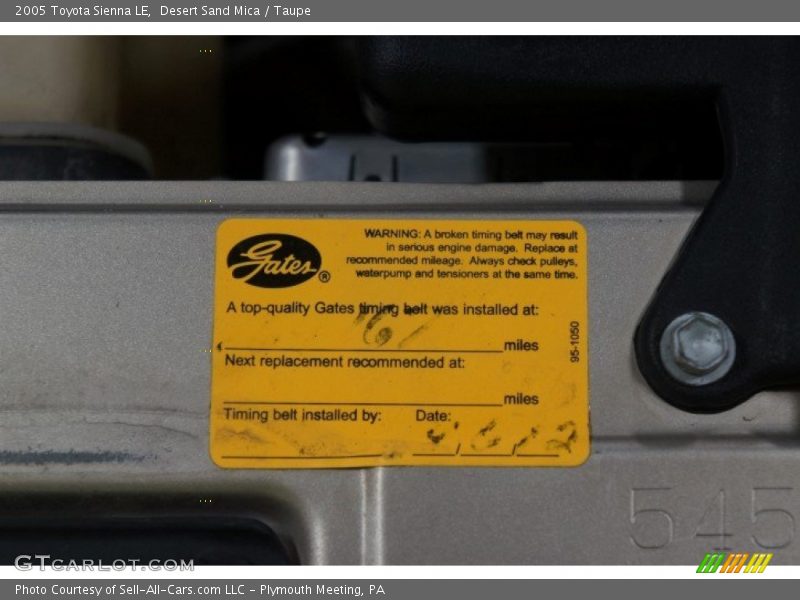 Desert Sand Mica / Taupe 2005 Toyota Sienna LE