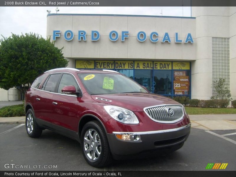 Red Jewel / Cashmere/Cocoa 2008 Buick Enclave CXL