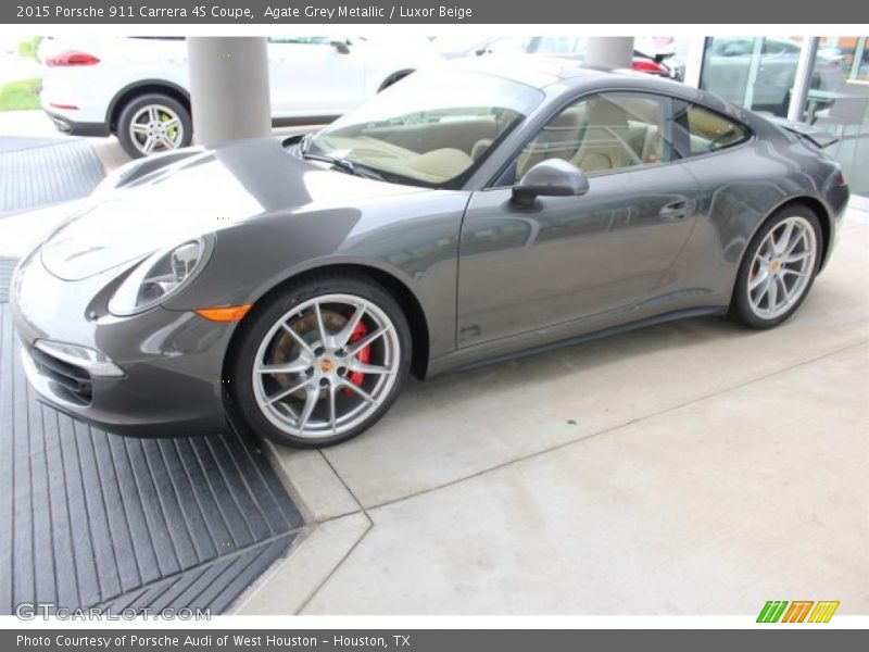 Agate Grey Metallic / Luxor Beige 2015 Porsche 911 Carrera 4S Coupe