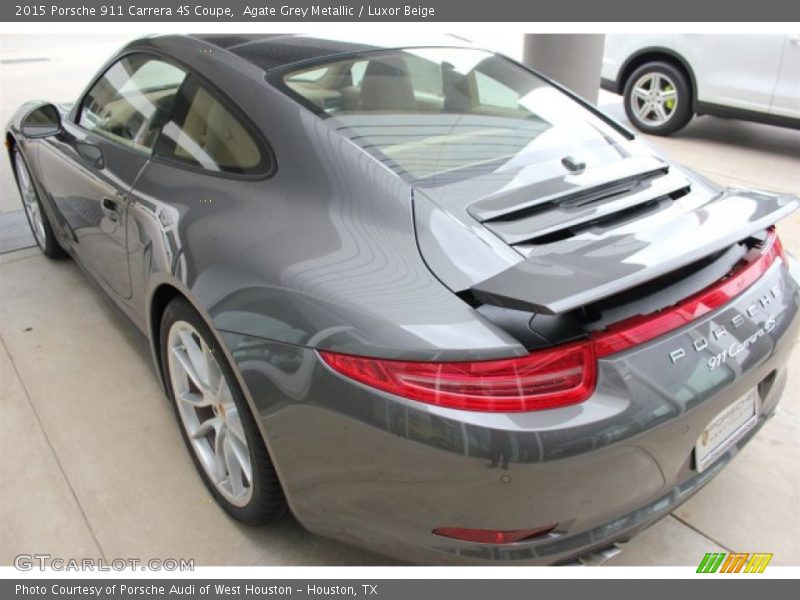 Agate Grey Metallic / Luxor Beige 2015 Porsche 911 Carrera 4S Coupe