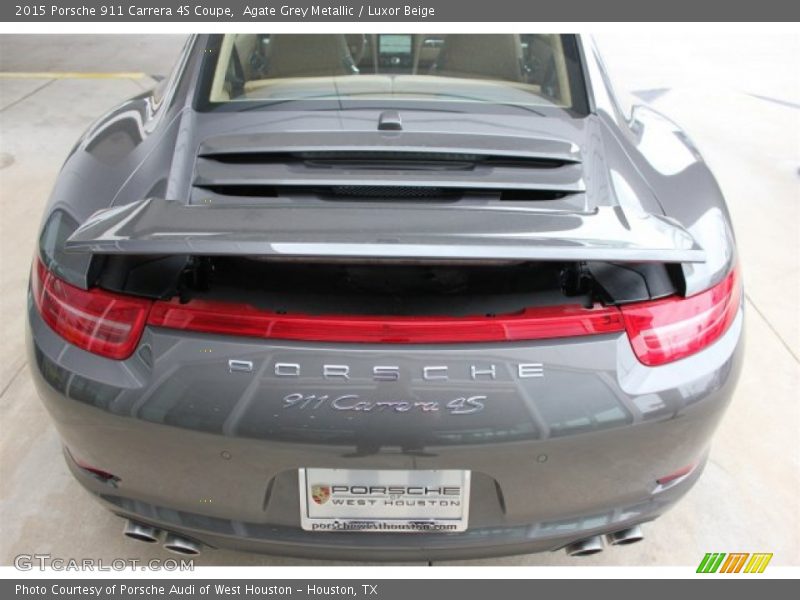 Agate Grey Metallic / Luxor Beige 2015 Porsche 911 Carrera 4S Coupe