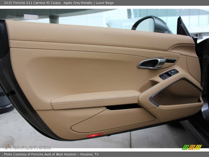 Agate Grey Metallic / Luxor Beige 2015 Porsche 911 Carrera 4S Coupe