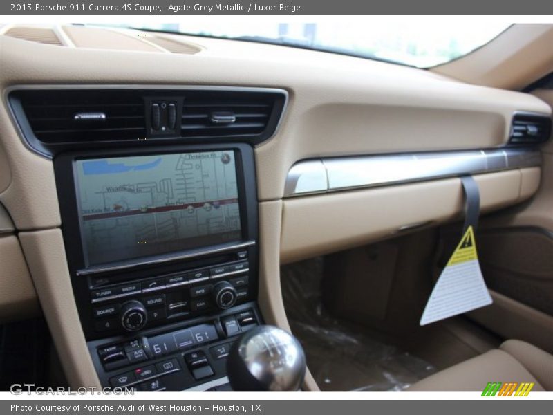 Agate Grey Metallic / Luxor Beige 2015 Porsche 911 Carrera 4S Coupe