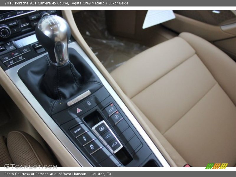Agate Grey Metallic / Luxor Beige 2015 Porsche 911 Carrera 4S Coupe