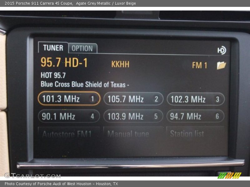 Agate Grey Metallic / Luxor Beige 2015 Porsche 911 Carrera 4S Coupe