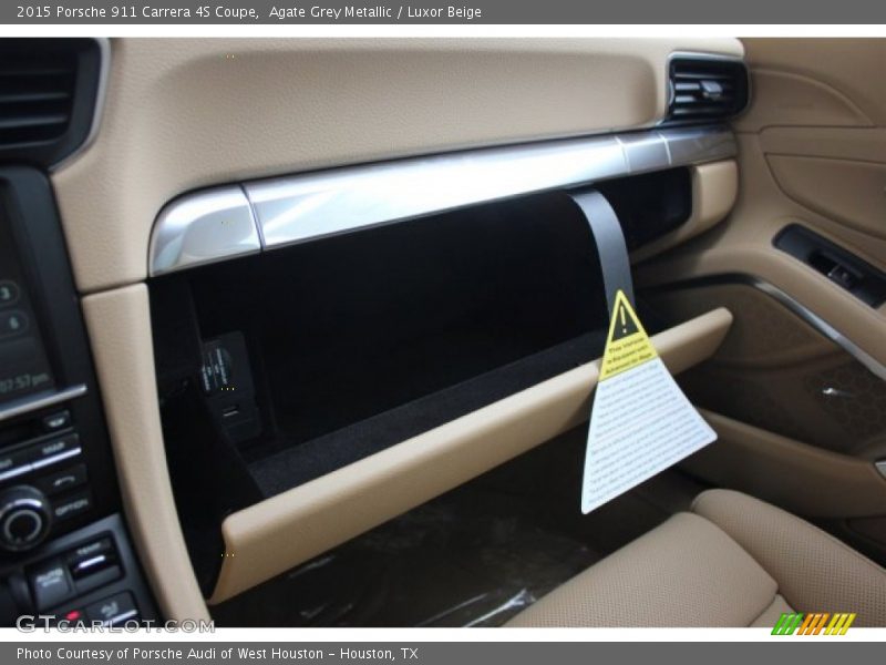 Agate Grey Metallic / Luxor Beige 2015 Porsche 911 Carrera 4S Coupe