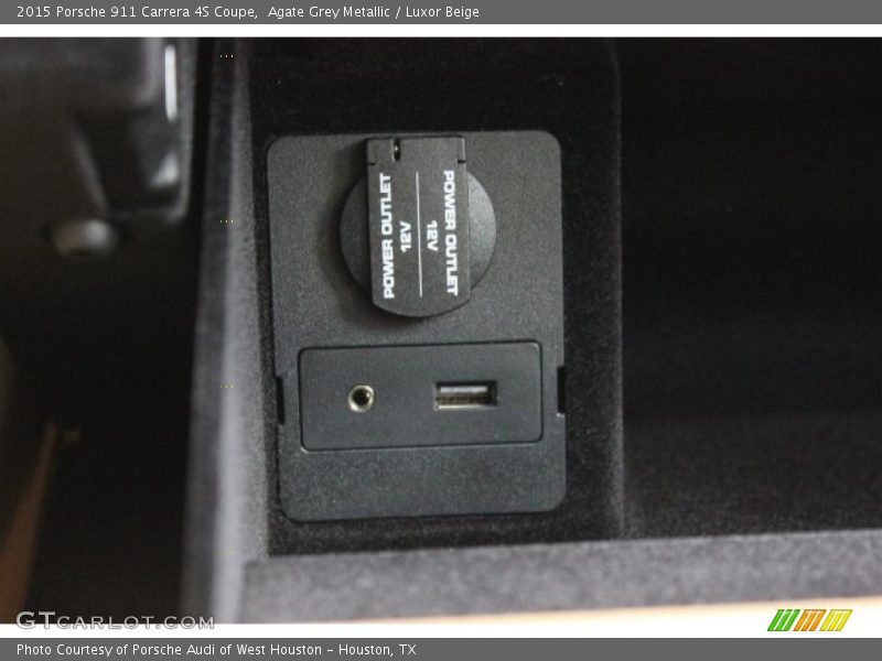 Agate Grey Metallic / Luxor Beige 2015 Porsche 911 Carrera 4S Coupe
