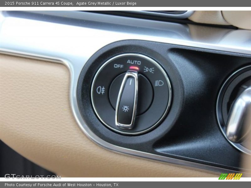 Agate Grey Metallic / Luxor Beige 2015 Porsche 911 Carrera 4S Coupe