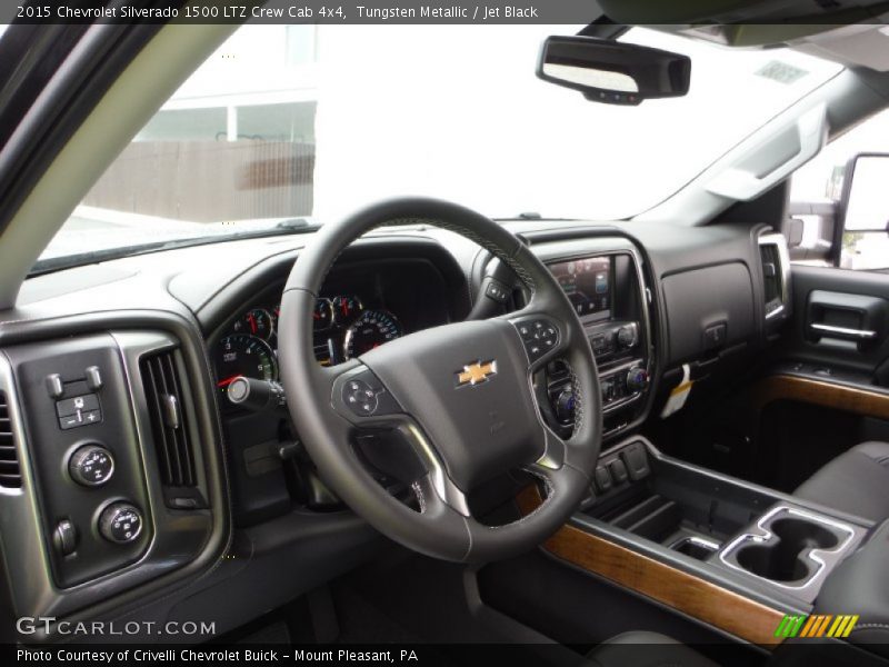 Tungsten Metallic / Jet Black 2015 Chevrolet Silverado 1500 LTZ Crew Cab 4x4
