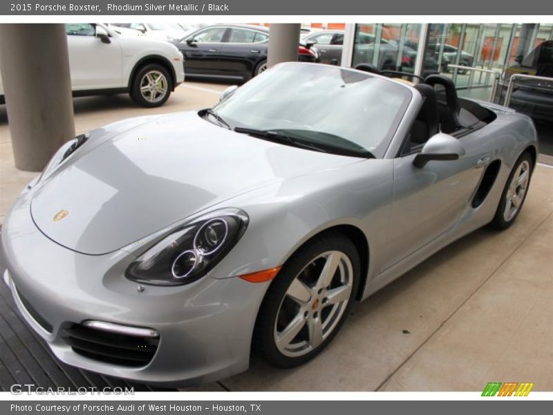 Rhodium Silver Metallic / Black 2015 Porsche Boxster