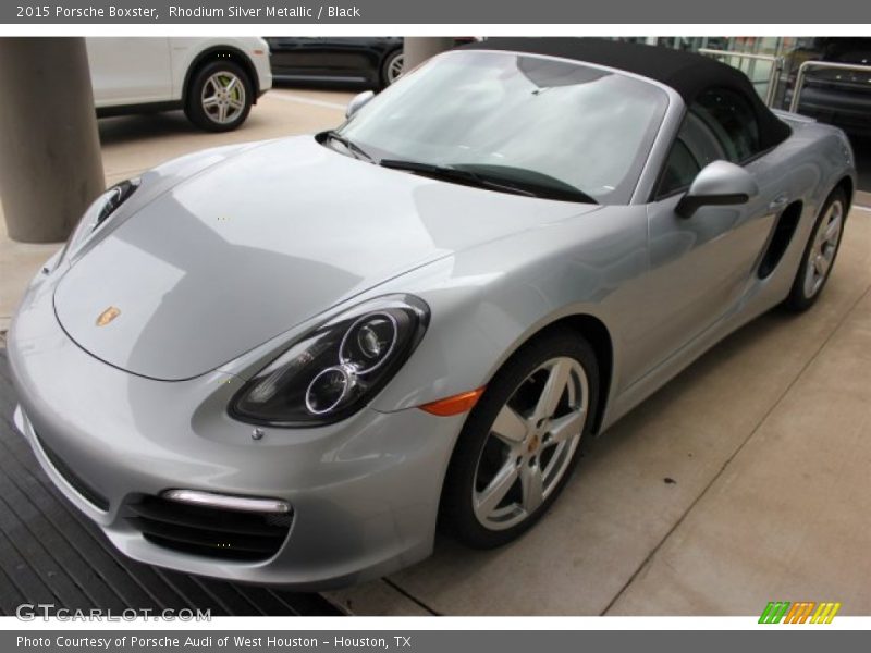 Rhodium Silver Metallic / Black 2015 Porsche Boxster