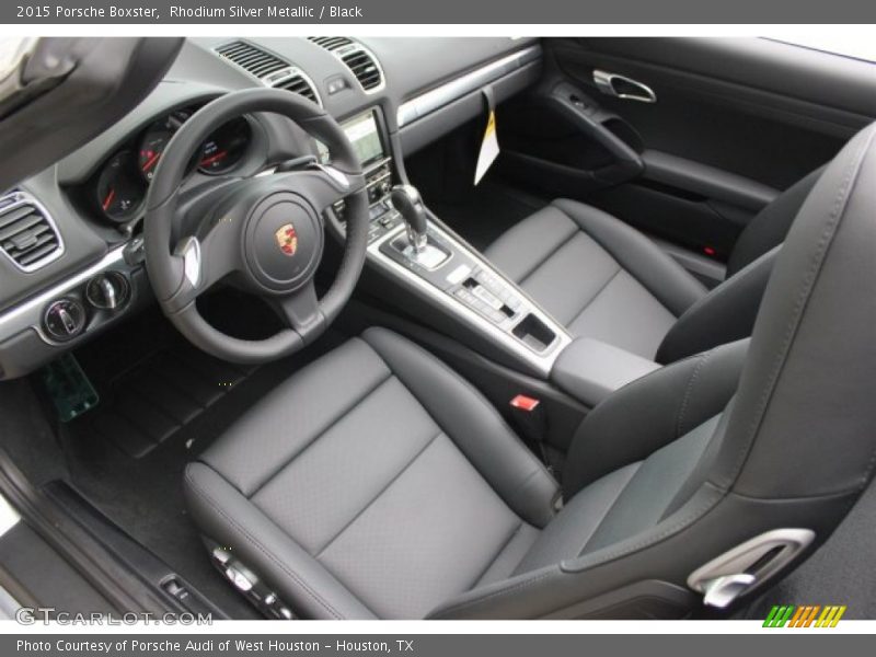 Rhodium Silver Metallic / Black 2015 Porsche Boxster
