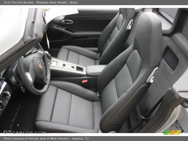 Rhodium Silver Metallic / Black 2015 Porsche Boxster