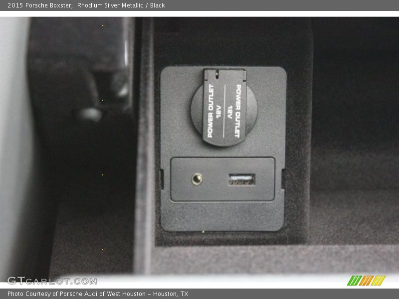 Rhodium Silver Metallic / Black 2015 Porsche Boxster