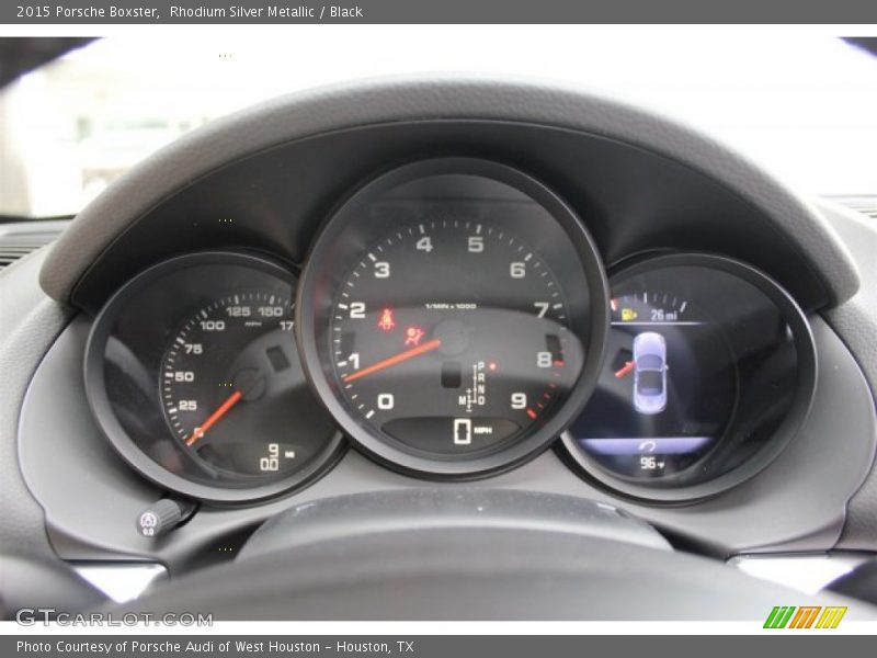 Rhodium Silver Metallic / Black 2015 Porsche Boxster