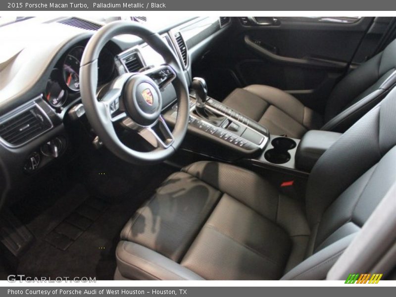 Palladium Metallic / Black 2015 Porsche Macan Turbo