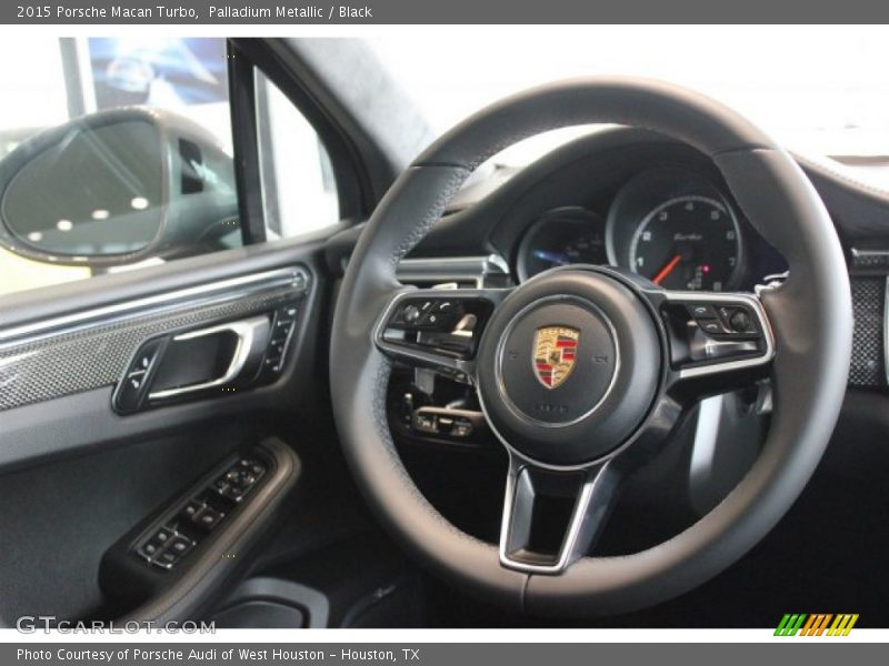 Palladium Metallic / Black 2015 Porsche Macan Turbo