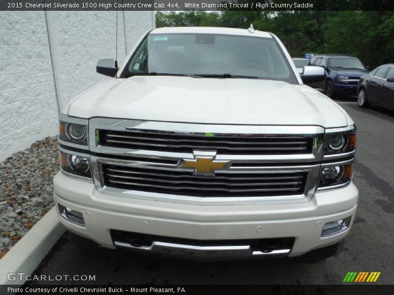 White Diamond Tricoat / High Country Saddle 2015 Chevrolet Silverado 1500 High Country Crew Cab 4x4