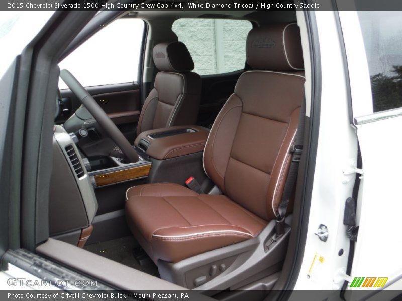 White Diamond Tricoat / High Country Saddle 2015 Chevrolet Silverado 1500 High Country Crew Cab 4x4