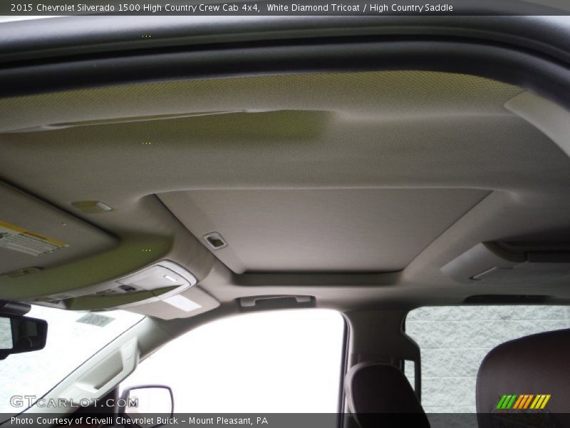 White Diamond Tricoat / High Country Saddle 2015 Chevrolet Silverado 1500 High Country Crew Cab 4x4