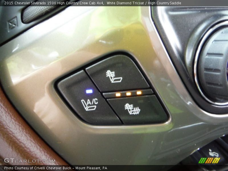 White Diamond Tricoat / High Country Saddle 2015 Chevrolet Silverado 1500 High Country Crew Cab 4x4