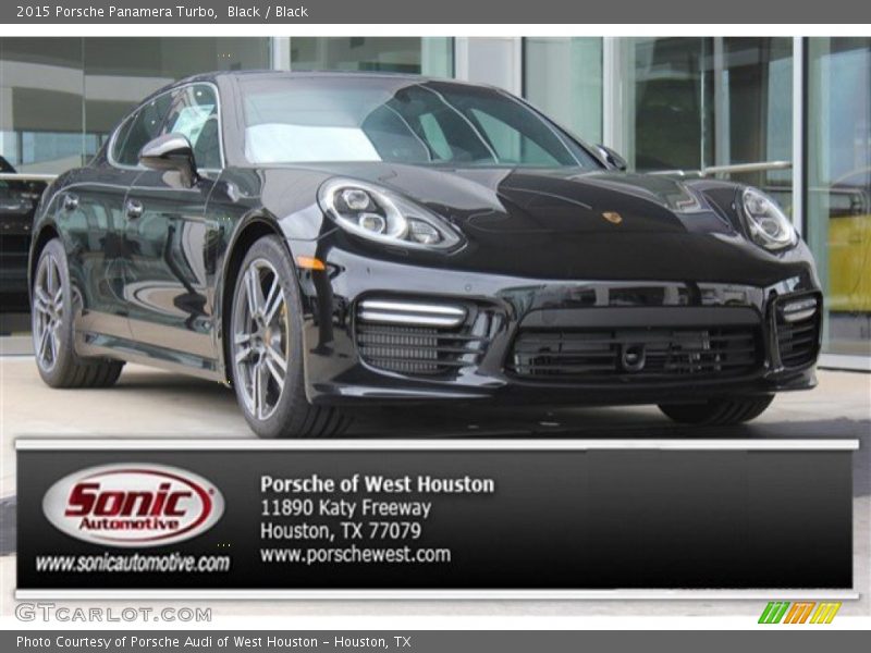 Black / Black 2015 Porsche Panamera Turbo