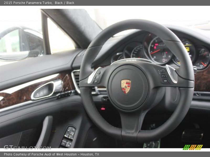 Black / Black 2015 Porsche Panamera Turbo